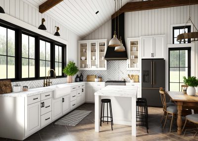 modern farmhouse style kitchen design build