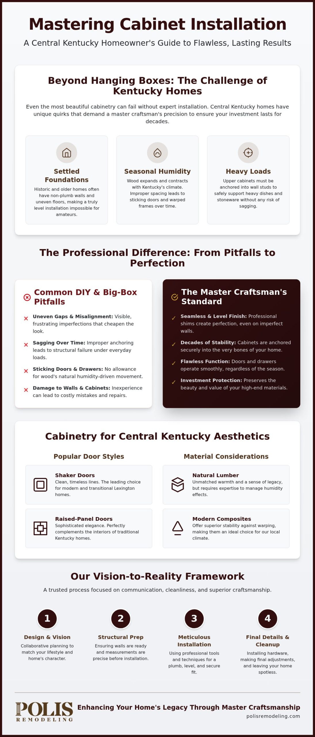 Expert Cabinet Installation in Lexington & Central KY